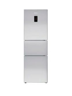 Beko Cff6873Gx Three Door 64Cm Wide Fridge Freezer - Silver